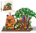 Capybara Pen Holder Building Sets Easter Desk Decoration Pencil Holder Brick Model 1400 Pieces Creative Desktop Display Gift Christmas Birthday Ages 14+