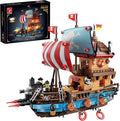 Pirate Ship Building Kit (916 Pcs) with LED Lights - Standard Brick - Compatible Creative Pirate Toy Model - Ideal Gift for Kids Teens Adults &amp Boys Ages 8-12 (Birthday/Christmas/Party)