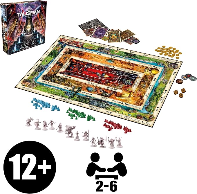 Avalon Hill Talisman: The Magical Quest Board Game 5th Edition | Fantasy Tabletop Adventure Games | Ages 12 and Up | 2 to 6 Players | Roleplaying Strategy Games
