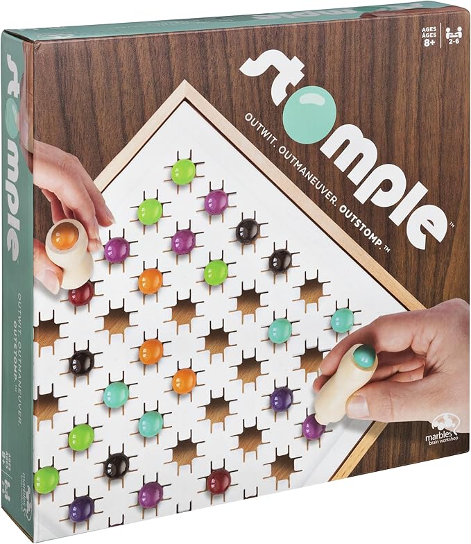 Stomple Game by Marbles Brain Workshop Fun Strategy Game for Kids Aged 8 and up