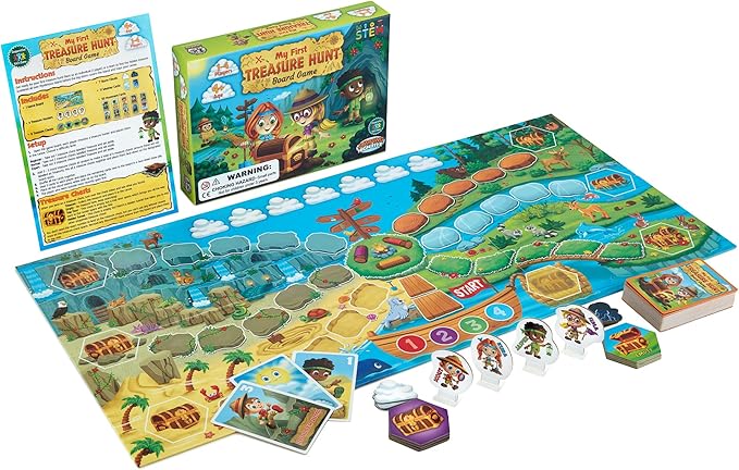 My First Treasure Hunt Board Game - Cooperative Island Explorer Game for Kids Ages 4 and Up an Exciting Buried Treasure Adventure Perfect for Family Time