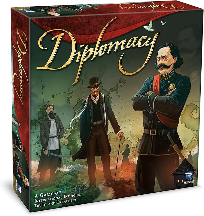 Renegade Game Studios Diplomacy Board Game by Renegade - Strategy Game of Alliances &amp Betrayal European Negotiation Game Ages 12+ 2-7 Players