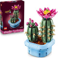 LEGO Botanicals Flowering Cactus Building Toy - Crafting Kit for Girls &amp Boys Ages 9+ - Gift for Birthdays - Cactus Room Decor for Display for Bedroom or Book Shelf - 11509