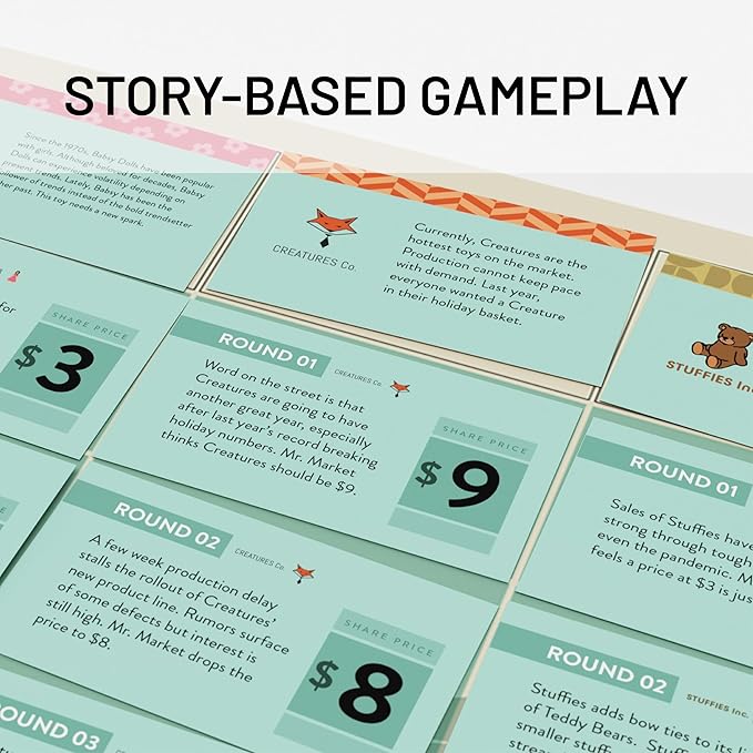 Stock Market Board Game | Fun &amp Educational Financial Literacy Game for Teens and Families | Learn Critical Financial Skills | Exciting Stock Market Simulation &amp Strategy Game