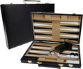 Black Leatherette Backgammon