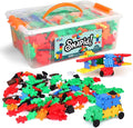 Snapid Building Bricks 400 Pcs Connecting Toy - Strong Durable Colorful Block Set w Storage Interlinking Construction Blocks for Kids - STEM Development Creativity and Educational Children Toys 4+