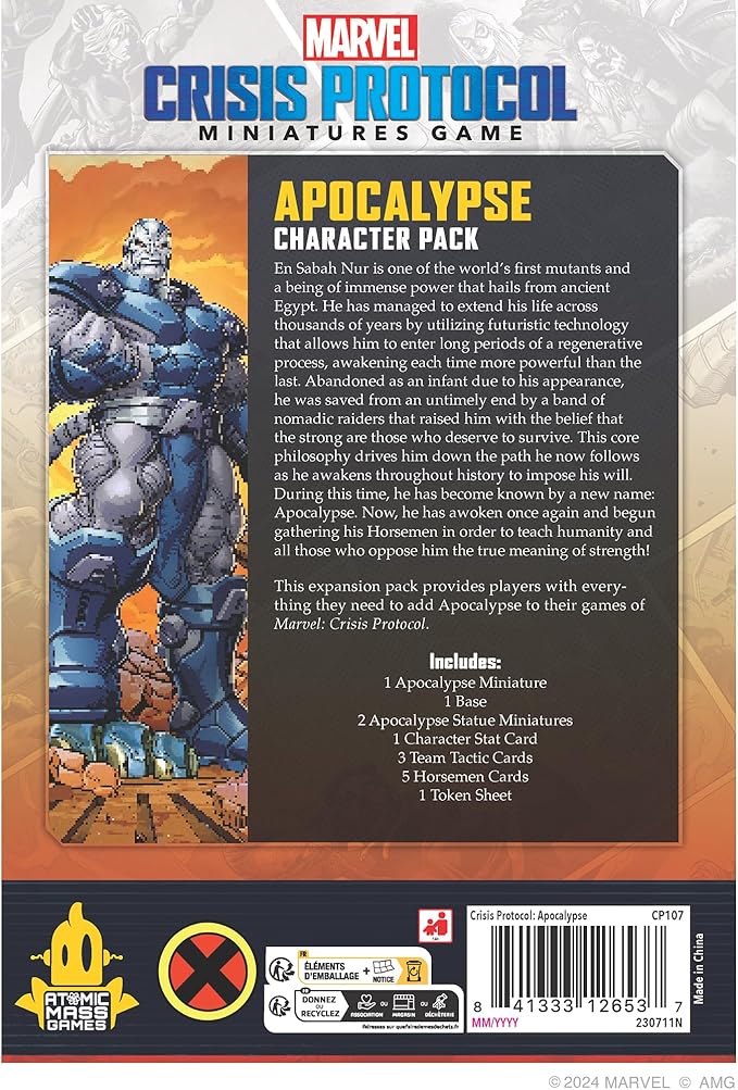 Marvel: Crisis Protocol Apocalypse Character Pack - Servants of The Apocalypse Affiliation! Tabletop Superhero Game Ages 14+ 2 Players 90 Minute Playtime Made by Atomic Mass Games