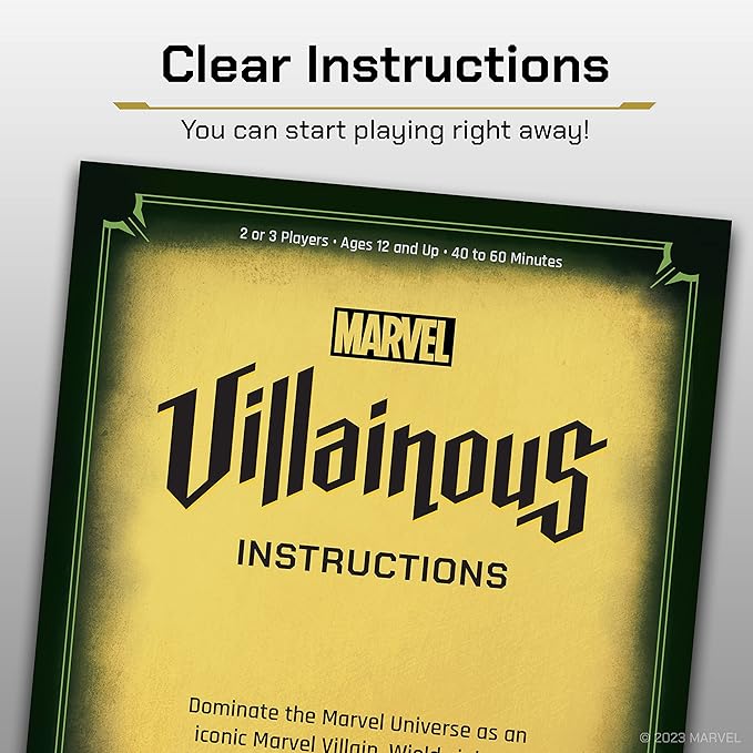 Ravensburger Marvel Villainous: Twisted Ambitions - Engaging Strategy Board Game | Perfect for Marvel Fans &amp Families | Compatibility with Other Marvel Villainous Games | High Replay Value