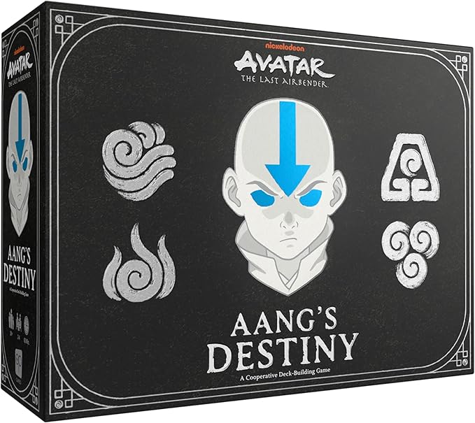 Avatar: The Last Airbender: Aang's Destiny Cooperative Deck Building Strategy Board Game Play as Aang Katara Appa &amp More Fun for Family Game Night Ages 10+ 2-4 Players 60 Minutes