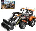Reobrix Loading Tractor Building Blocks Sets for Adults Remote Control Bulldozer Building Model Kit Excavator Engineering Building Toys for Adult (22024)