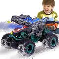 Dinosaur Remote Control Car 2.4GHz RC Mega Monster Truck Toys for Toddlers Dinosaur Toys with Light Sound Spray Christmas and Birthday Gifts for 3 4 5 6 7 8-12 Kids BoysAll Terrain RC Cars