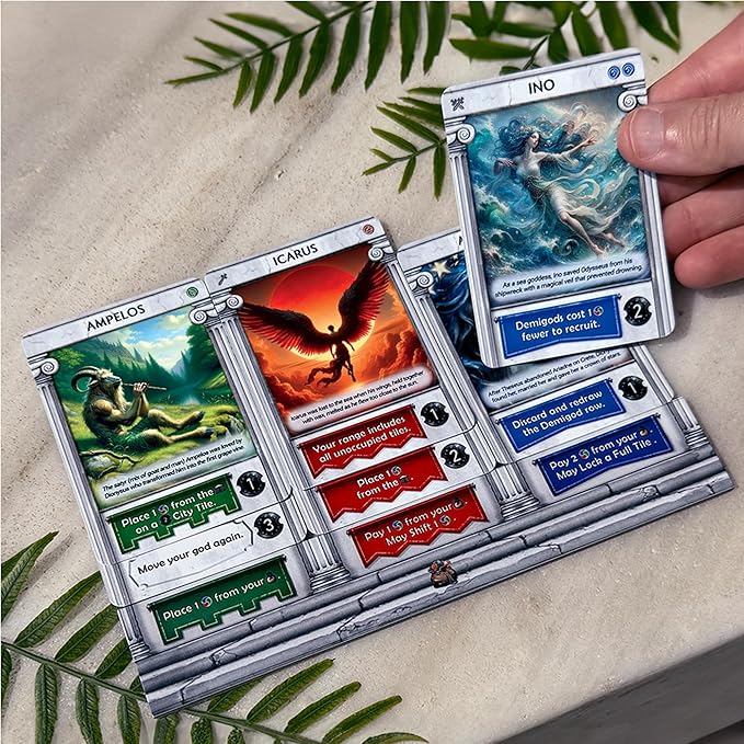 Pantheum: Demigods of Olympia Board Game | Greek Mythology Strategy Game for 1–4 Players | Ages 12+ | 45–60 Min Playtime | Great Board Games for Family Night | Base Game