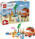 LEGO Bluey: Bluey’s Beach &amp Family Car Trip - Toddler Learning Toy for Kids 4+ - Includes Bluey Bingo and Mum Minifigures - Birthday Gift for Boys and Girls Ages 4+ - 11202
