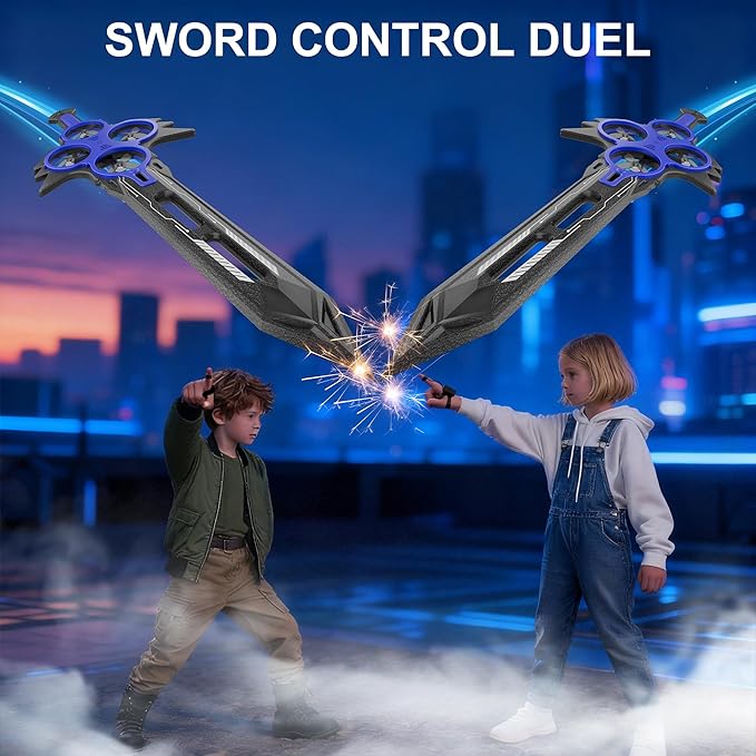 Flying Sword RC Airplane Flying Dagger Remote Control Airplane Drone for Kids Adults 8-16 Gesture Control Planes with 360° Flip Fighter Jet Toy Stunt Roll Gifts for Kids Boys Girls Large