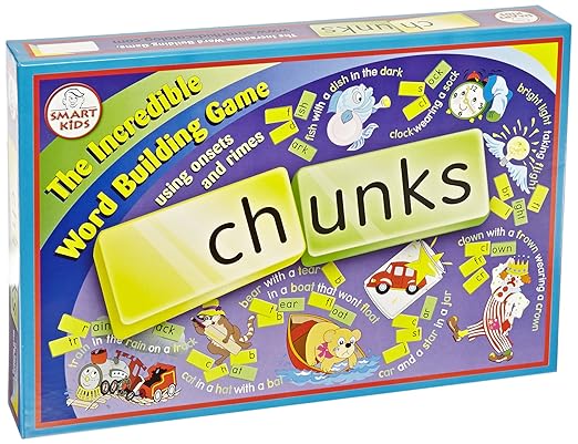 Didax Chunks The Incredible Word Building Game  Blueberry - 195-15 10 Ounces