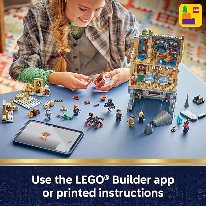 LEGO Harry Potter Hogwarts Castle: Hospital Wing Building Toy for Girls &amp Boys - Pretend Play Set for Kids Ages 9+ - W/7 Minifigures &amp Wolf Patronus Toy Figure - Gift Idea for Birthdays - 764