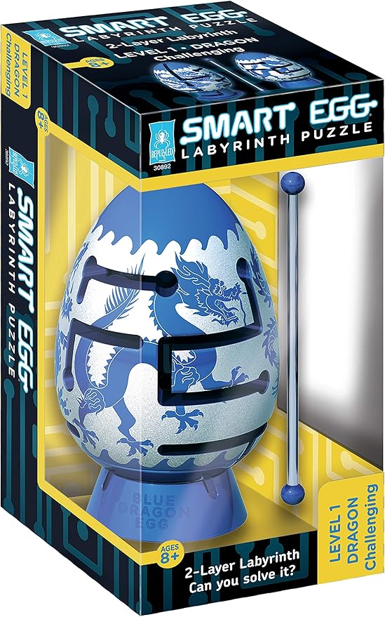 BLUE DRAGON 2-Layer Smart Egg Labyrinth Puzzle (Challenging)
