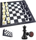 Lexibook Chessman® Classic Magnetic and Foldable Chess Game 32 Pieces Family Board Game Black/Grey CGM320