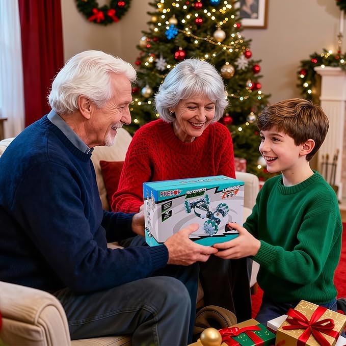 PREPOP Gesture Sensing RC Stunt Car Birthday for Age 6 7 8-12 13+ Year Old Boys - Cool Toys for Kids Hand Controlled Remote Control Twist Vehicle with Lights &amp Music 4WD Rotating