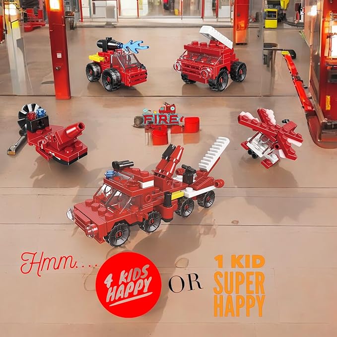 QStar Mini 16 Car Building Blocks Compatible with Lego Party Favors for Kids Prizes for Kids Classroom Goodie Bag Fillers