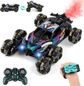 Cool 6 Wheel Gesture Control RC Stunt Car Double Sided Climbing with Music &amp Spray Boys &amp Girls Ages 6 7 8-12 Ideal Christmas &amp Birthday Gift