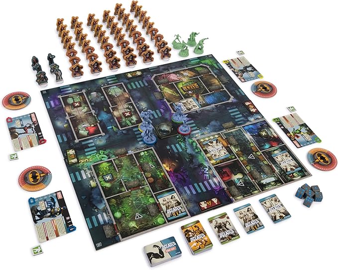 Spin Master Games DCeased: Gotham City Outbreak Part of The Zombicide Collection Collectible DC Comics Miniatures Strategy Board Game Easter Gift 1-4 Players for Ages 14 &amp Up