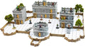 Dirt Cheap Dungeons Baron Castle Set - 451pc Modular Mega-Fortress Kit - 53ft of Linear Walls for 1 Grid TTRPG - D&ampD Pathfinder Daggerheart