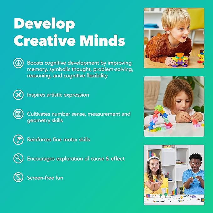 PLUS PLUS - GO! Educational Tub - 2600 Pieces / 10 Baseplates / 40 Wheels - Vehicle Construction Building Stem / Steam Toy Interlocking Mini Puzzle Blocks for Kids