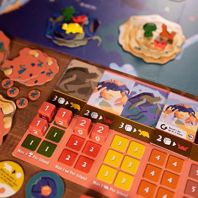 Emerge Board Game - Explore New Islands and Research Ecosystems Dice Rolling Strategy Game Family Game for Kids and Adults Ages 14+ 2-4 Players 75 Minute Playtime Made by Pandasaurus Games