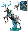 Steampunk Building Blocks for Adults Teens 14+ Mecha Reindeer Toy Buildings Sets DIY Model Building Kits Room Home Office Decor Birthday 1566PCS