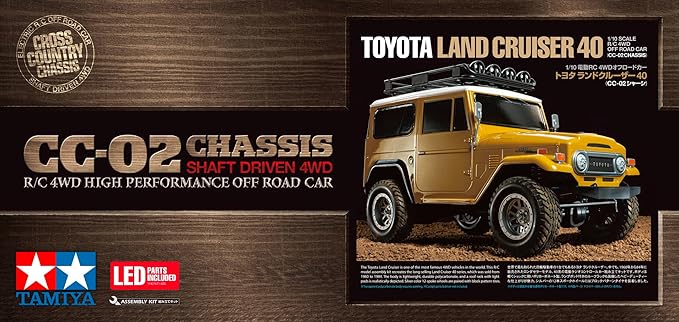 TAMIYA 1/10 Toyota Land Cruiser 40 CC-02 TAM58715A Cars Elec Kit 1/10 Off-Road