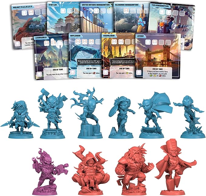 CMON Marvel United: Multiverse Core Box - Standalone Expansion with Highly Detailed Miniatures Cooperative Superhero Board Game for Kids &amp Adults Ages 14+ 1-5 Players 45 Min Playtime Made by