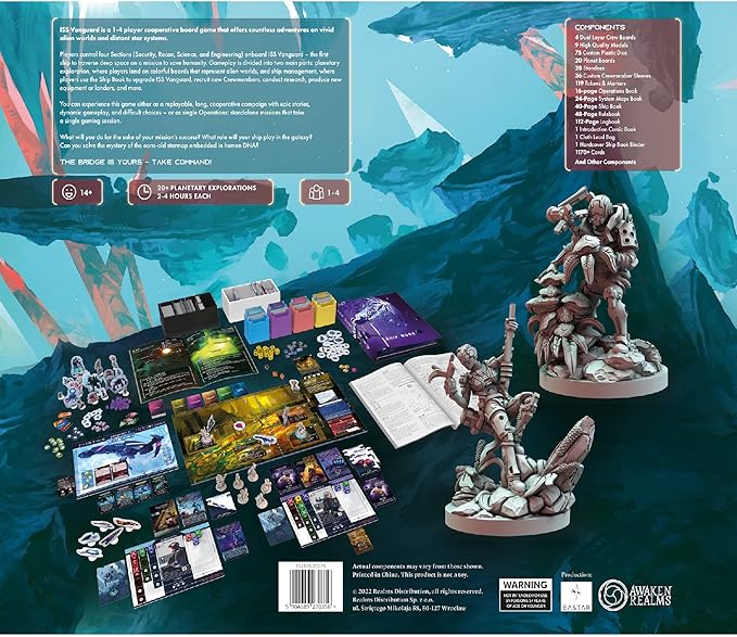 Awaken Realms ISS Vanguard Board Game - Explore Space in a Cooperative Sci-Fi Strategy Game Thrilling Adventure for Teens &amp Adults Ages 14+1-4 Players 90-120 Minute Playtime
