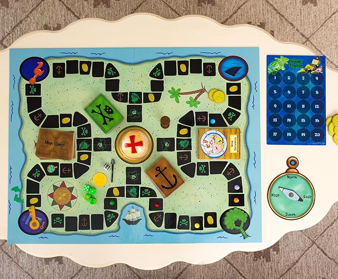 Nickelodeon Spongebob Squarepants Flying Dutchman's Treasure Hunt Board Game | Fun Family Entertainment for 2-6 Players