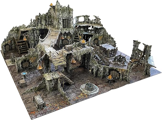Maladum Beyond The Vaults - Fantasy Dungeon Crawler Game Immersive Terrain Solo Co-op and Adversarial Play