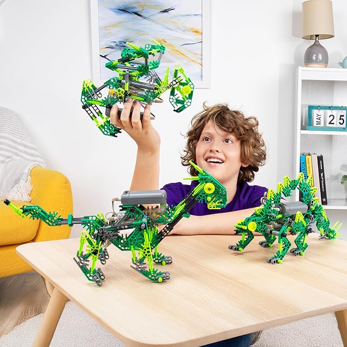 K'NEX Dynamic Dinos 6-in-1 Building Set - STEM Building Kit Kid Construction Creative Play Toy‚ Ages 8+