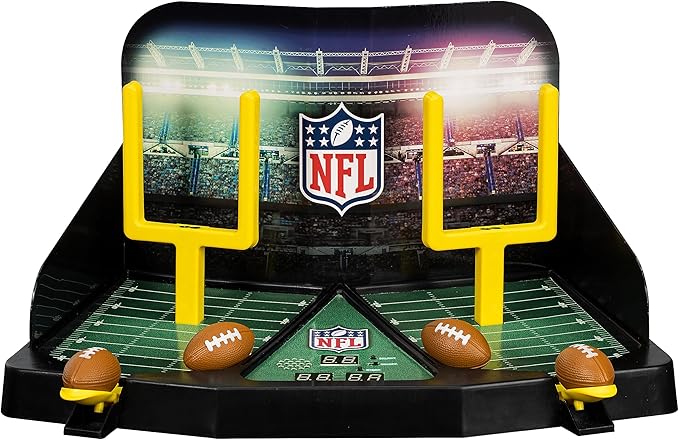 Franklin Sports Mini Football Field Goal Tabletop Game - Flying Field Goal Mini Football for Kids + Adults - Fun Indoor Sports Table Game for All Ages - Tabletop Toy