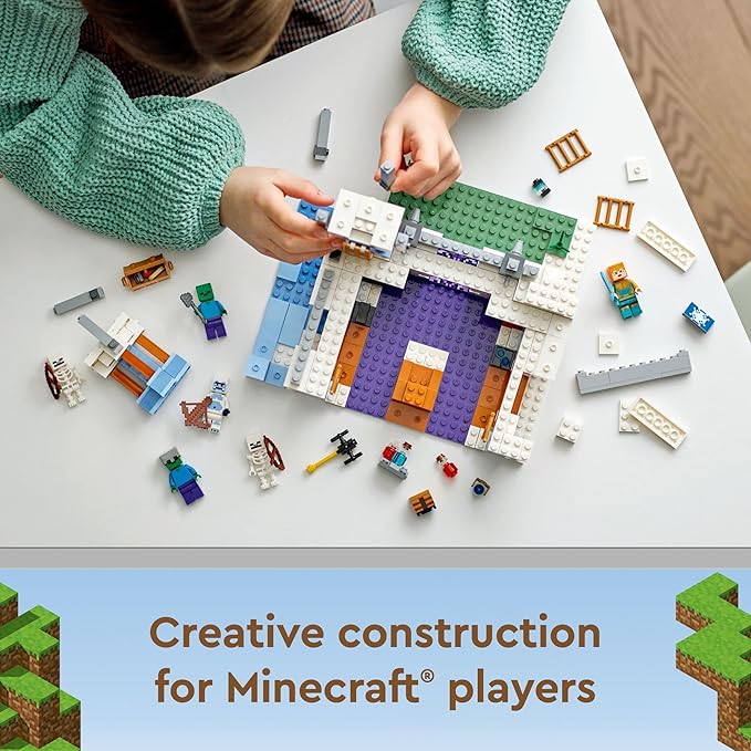 LEGO Minecraft The Ice Castle 21186 Building Toy Set for Kids Girlsand Boys Ages 8+(499 Pieces)