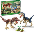 Dinosaur Toy Building Sets Build Mighty T.rex &amp Velociraptor Dinos World Building Kit for Boys and Girls Ages 6+ Year Old Gift Ideas for Birthdays (910 PCS)