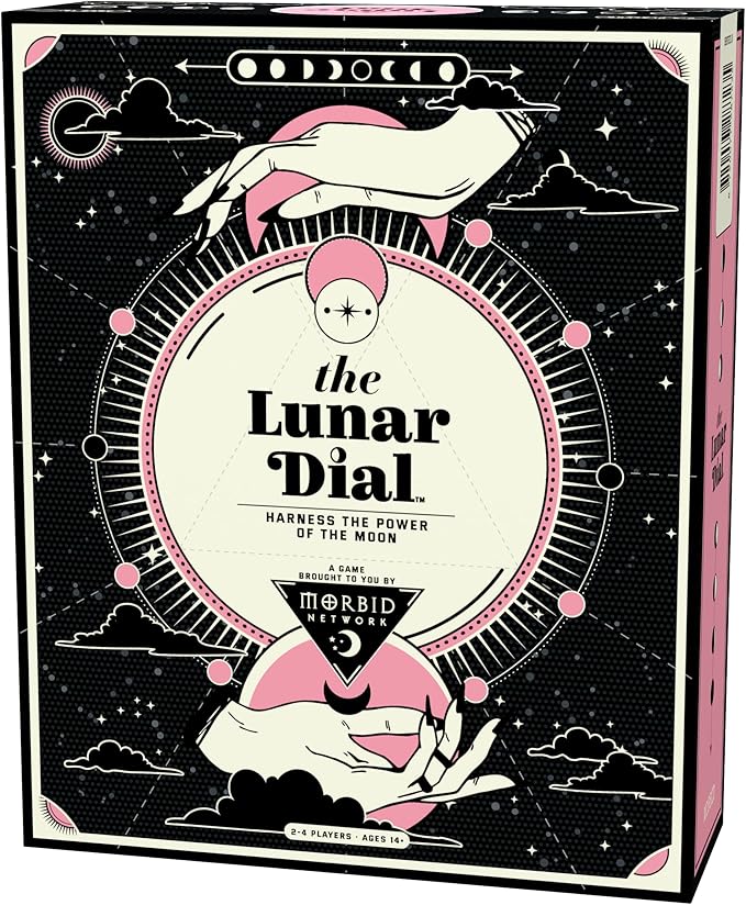Morbid The Lunar Dial Game - Alter The Phases of The Moon Strategy Game Based on True Crime Podcast Morbid 2-4 Players Age 14 and Up