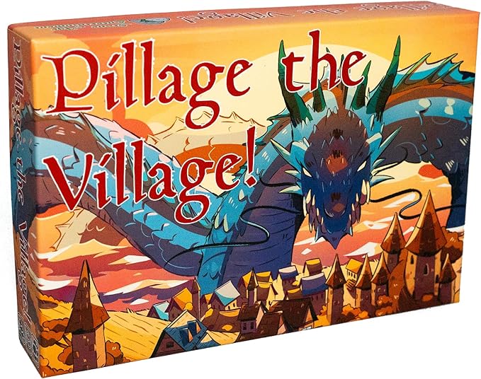Pillage The Village! | Dragon Board Game for Adults &amp Teens | 2–6 Players | Chaotic Take-That | 20–30 Min Playtime | Fantasy Card Game | Great for Game Night &amp D&ampD Fans