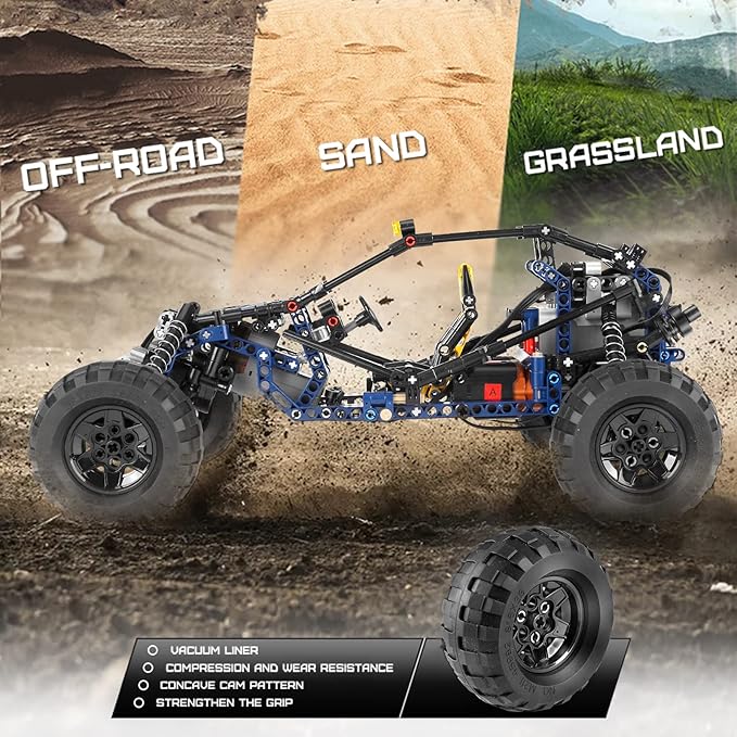 Mould King RC Off-Road Building Car Toys 515 Pieces Building Blocks Lightning Climbing Car Model with Motors (Remote Control and APP Control)