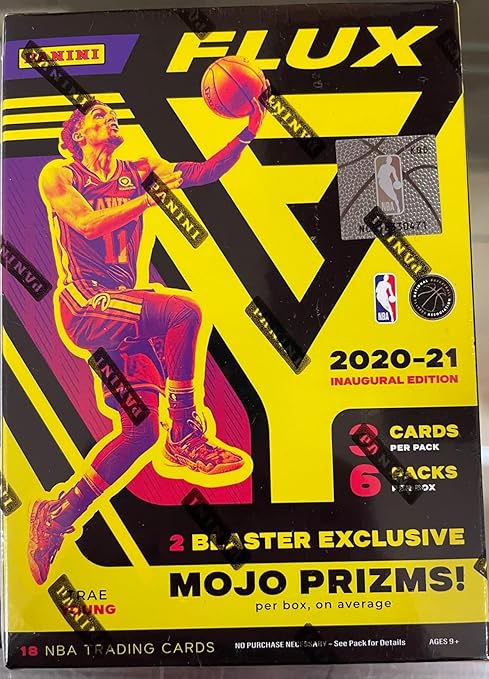 2020-21 Panini Flux Basketball Baster Box NBA 6 Packs Per Box 3 Cards Per Pack Factory Sealed
