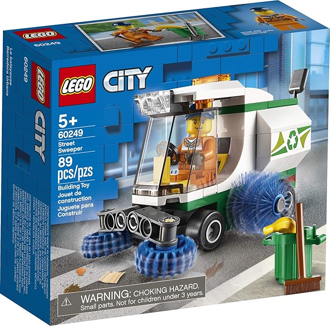 LEGO City Street Sweeper 60249 Construction Toy Cool Building Toy for Kids (89 Pieces)