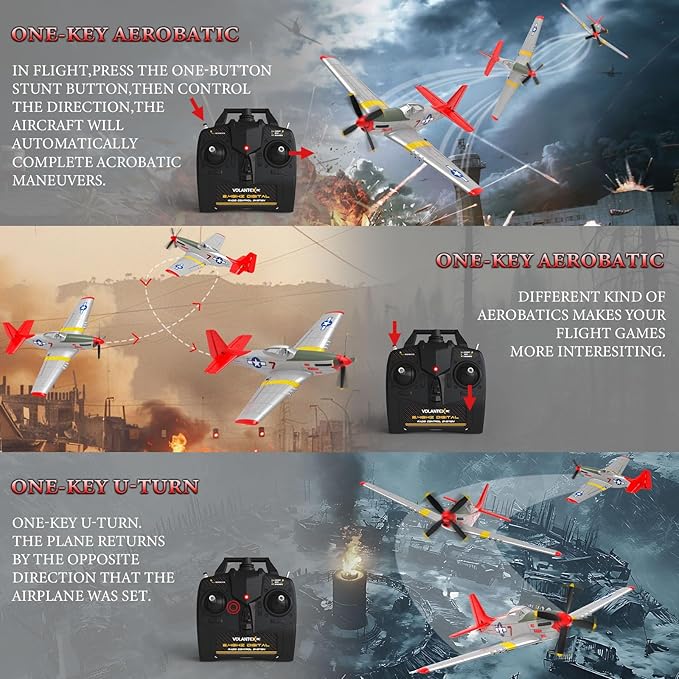 RC Plane 4 Channel Remote Control Airplanes 4-CH RC Airplane Radio Controlled Aircraft for Beginners with Xpilot Stabilization System One Key Aerobatic Airplane