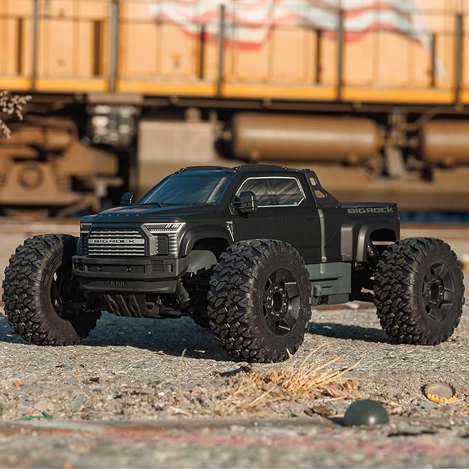ARRMA RC Truck 1/10 Big Rock 4X4 223S BLX BRUSHLESS Street Truck RTR (Batteries and Charger Not Included) with DSC (Black) ARA4312V4T1