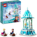 LEGO Disney Frozen Anna and Elsa’s Magical Carousel 43218 Ice Palace Building Toy Set with Disney Princess Elsa Anna and Olaf Great Birthday Gift for 6 Year Olds