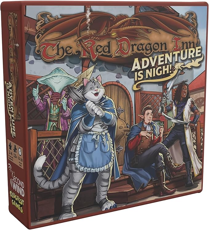 SlugFest Games: The Red Dragon Inn: Adventure is Nigh - Standalone Or Combine Fantasy Tavern Board &amp Card Game New Characters Ages 14+ 2-4 Players