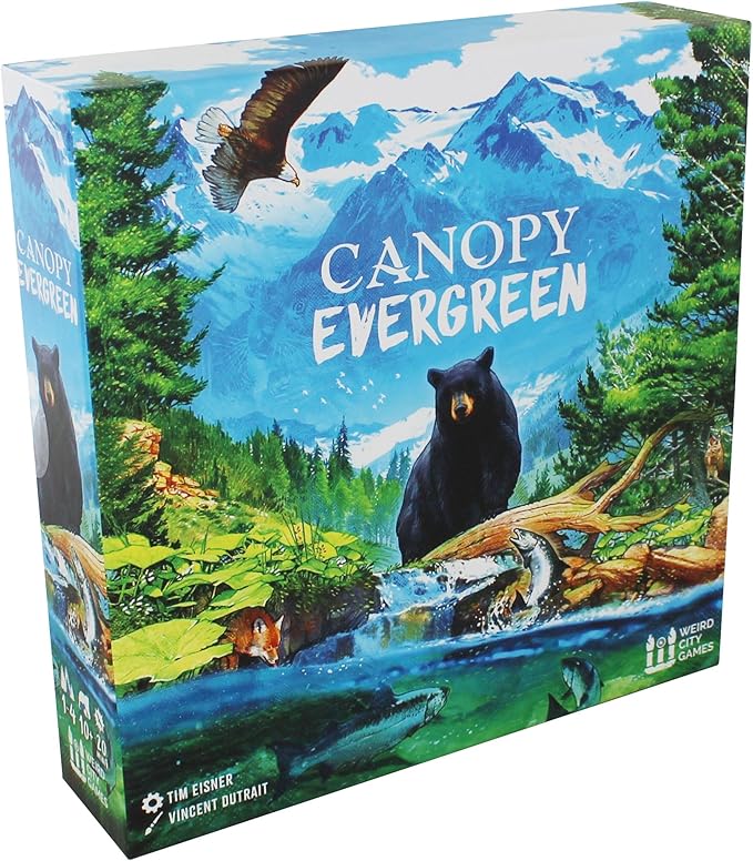 Canopy Evergreen - Strategy Board Game - for 1 to 4 Players and Ages 10+