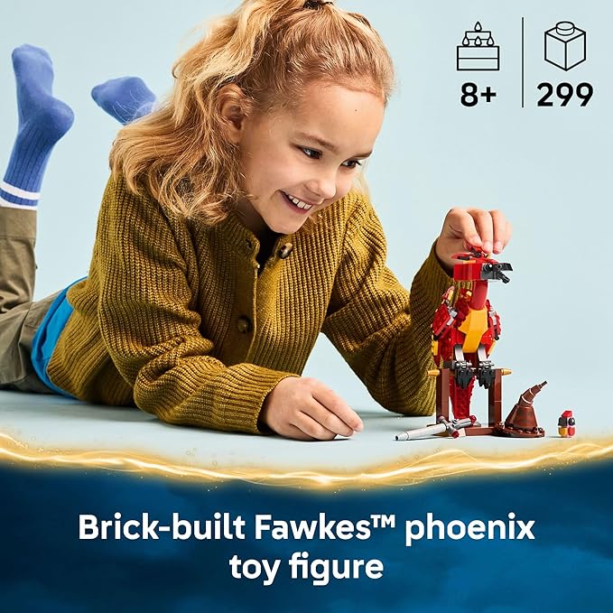 LEGO Harry Potter Fawkes: Dumbledore’s Phoenix Kids Toy - Building and Learning Toy for Pretend Play - Harry Potter Collectible for Boys and Girls Ages 8+ - Gift Idea for Birthdays - 76448